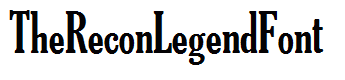 TheReconLegendFont