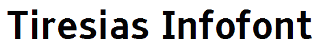Tiresias Infofont