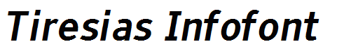 Tiresias Infofont
