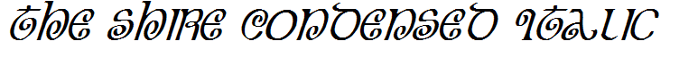 The Shire Condensed Italic