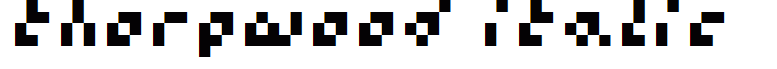 thorpwood italic