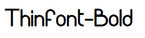 Thinfont-Bold