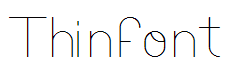 Thinfont
