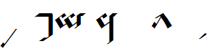 Tengwar Noldor-A