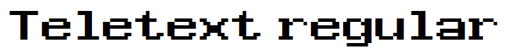 Teletext regular