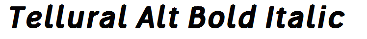 Tellural Alt Bold Italic