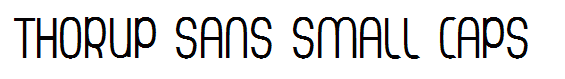 Thorup Sans Small Caps
