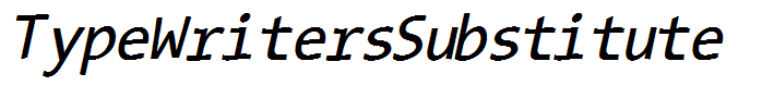 TypeWritersSubstitute