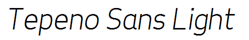 Tepeno Sans Light