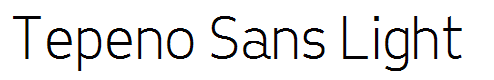 Tepeno Sans Light