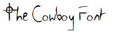The Cowboy Font