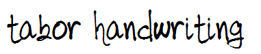 tabor handwriting