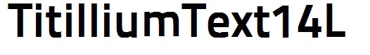 TitilliumText14L