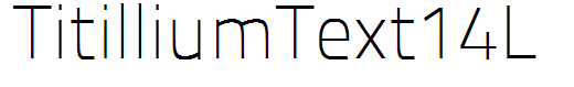 TitilliumText14L
