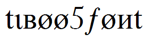 tiboo5font