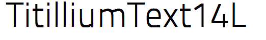 TitilliumText14L