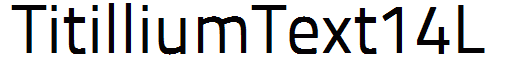 TitilliumText14L