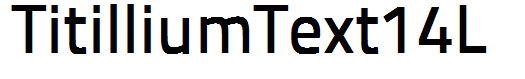TitilliumText14L