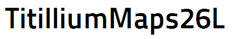 TitilliumMaps26L