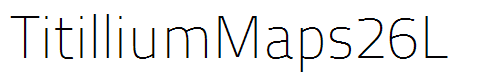 TitilliumMaps26L