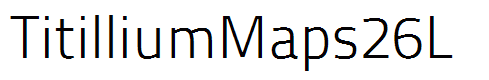 TitilliumMaps26L