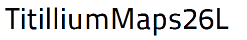 TitilliumMaps26L