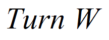 Turn W
