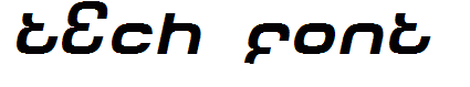 Tech Font