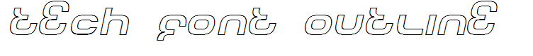 Tech Font Outline