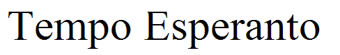Tempo Esperanto
