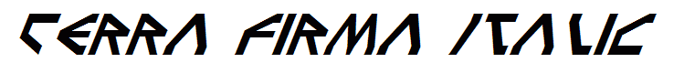 Terra Firma Italic