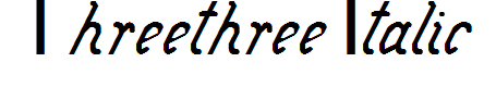Threethree Italic