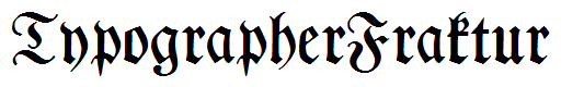 TypographerFraktur