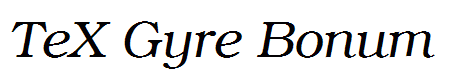 TeX Gyre Bonum