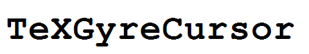 TeXGyreCursor
