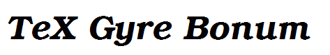 TeX Gyre Bonum