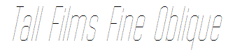 Tall Films Fine Oblique