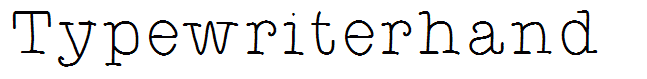 Typewriterhand