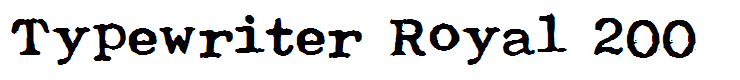 Typewriter Royal 200