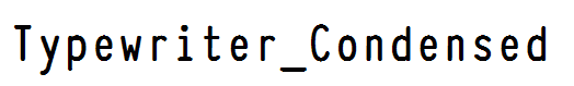 Typewriter_Condensed