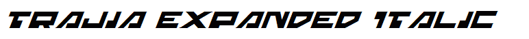 Trajia Expanded Italic