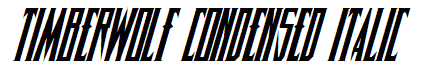 Timberwolf Condensed Italic