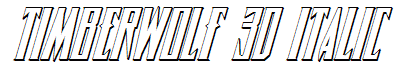 Timberwolf 3D Italic