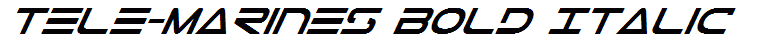 Tele-Marines Bold Italic
