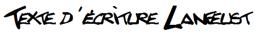 Texte d'écriture Lanfeust