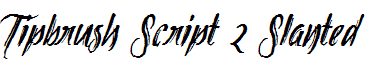 Tipbrush Script 2 Slanted