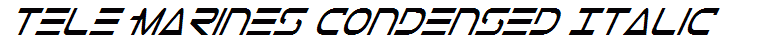 Tele-Marines Condensed Italic