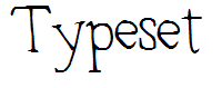 Typeset