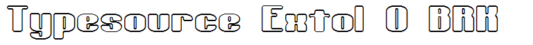 Typesource Extol O BRK