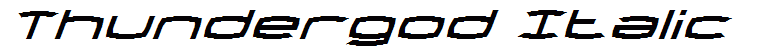 Thundergod Italic